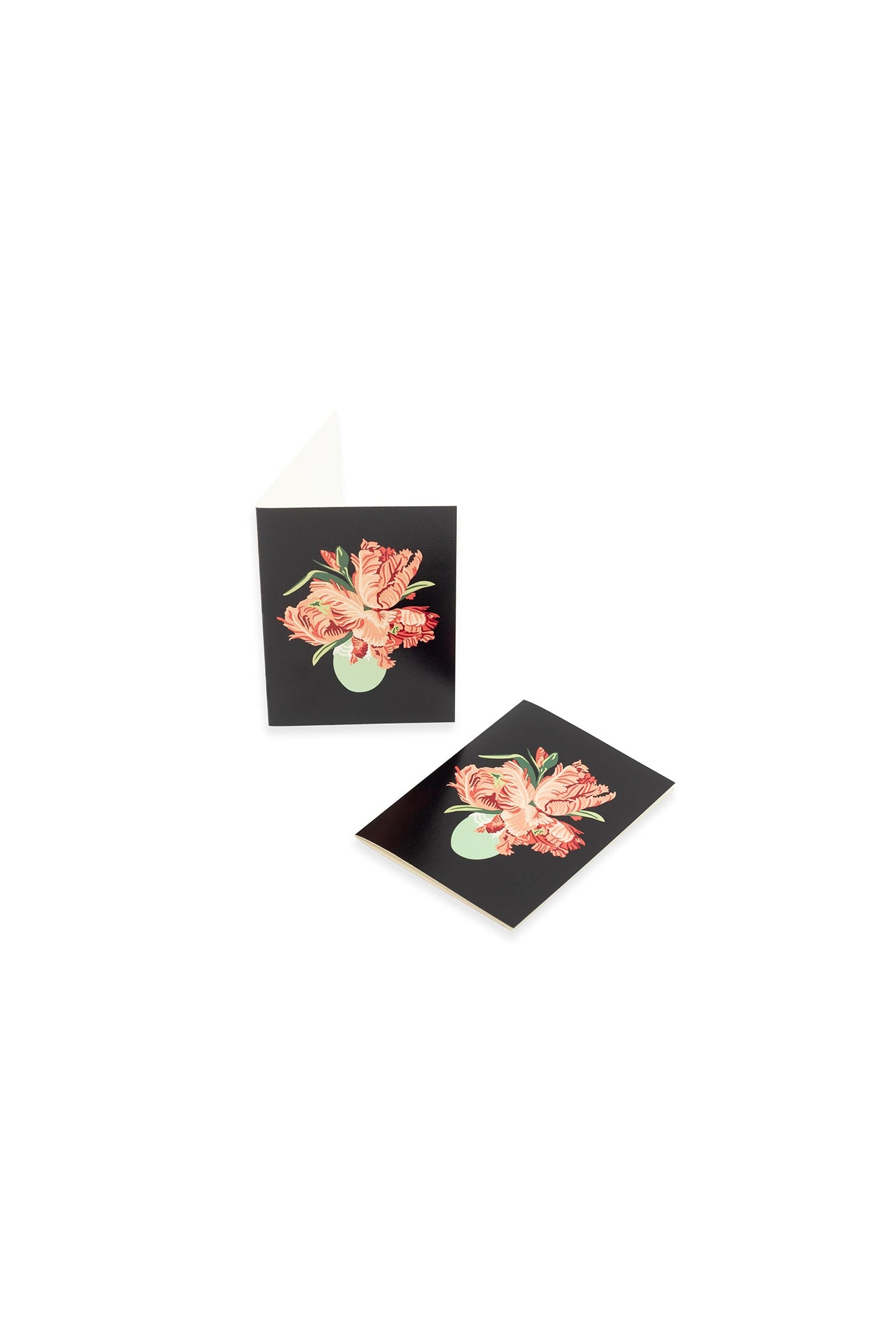 Florals (black) Mini Card Set