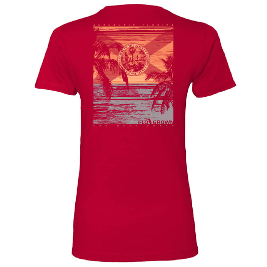 Retro Beach Poster Women's Tee
