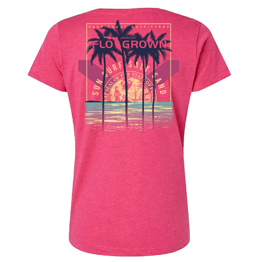 Crest Beach Poster Womens Tee
