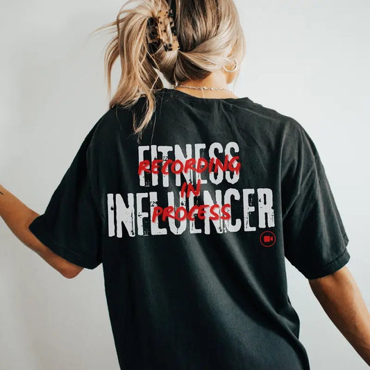 Fitness Influencer Funny Text Oversized Gym Pump Cover For Weightlifting Gym Shirt For Influencer Workout Cardio Summer Shirt Gift