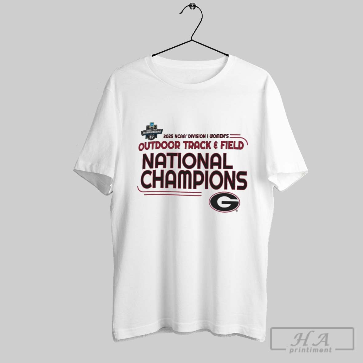 Georgia Bulldogs 2025 Ncaa Womens Outdoor Track And Field National Champions T Shirt