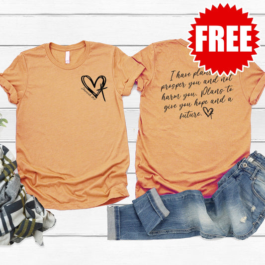I Have Plans Tee - Heather Apricot