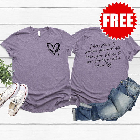 I Have Plans Tee - Heather Deep Purple