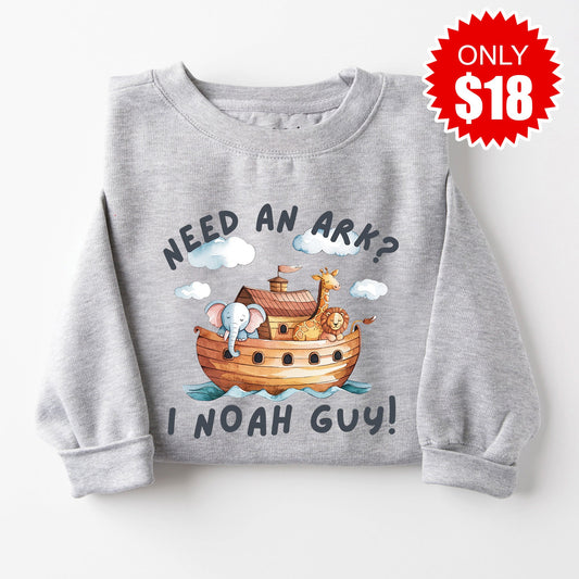 I Noah Guy Sweatshirt - Heather Grey - 18
