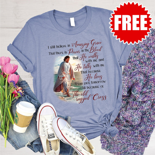 I Still Believe Tee - Heather Lavender Blue - 0