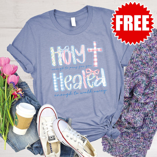 Holy Tee - Heather Lavender Blue - 0
