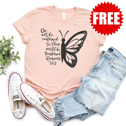 Do Not Be Conformed Tee - Heather Peach - 0