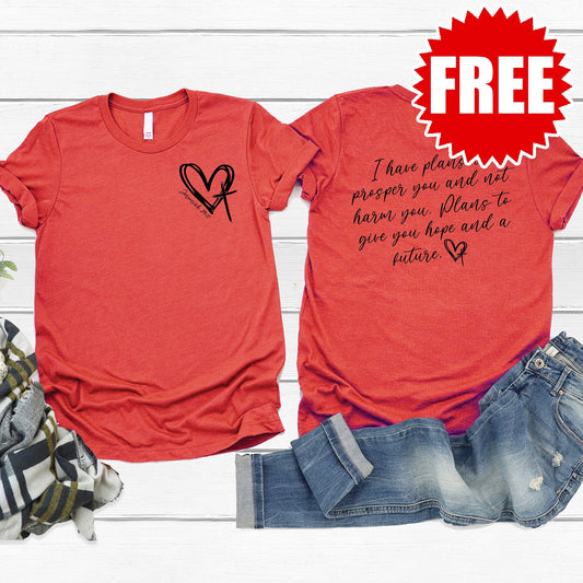 I Have Plans Tee - Heather Red