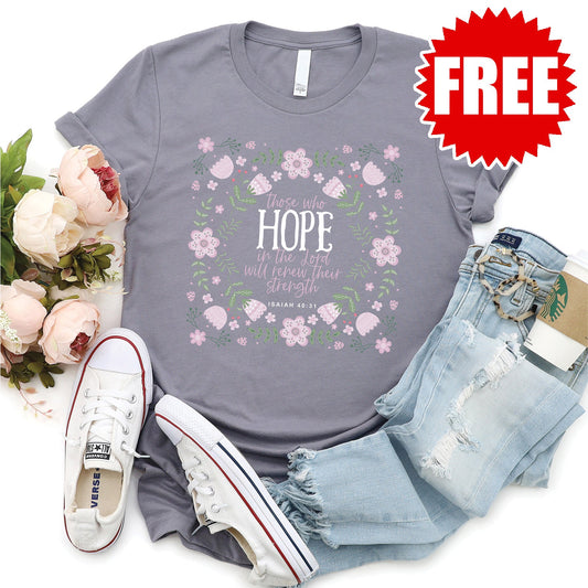 Hope In The Lord Tee - Heather Storm - FREE