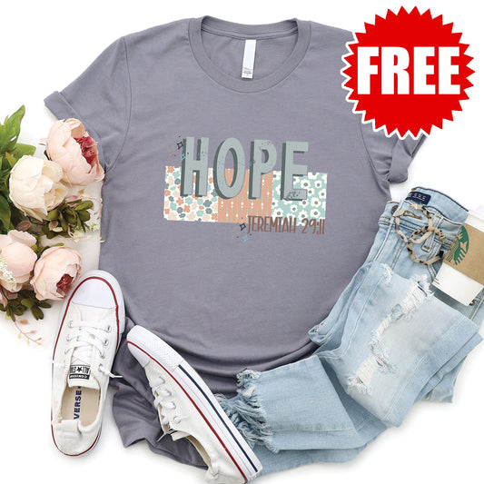 Hope Tee - Heather Storm - 0