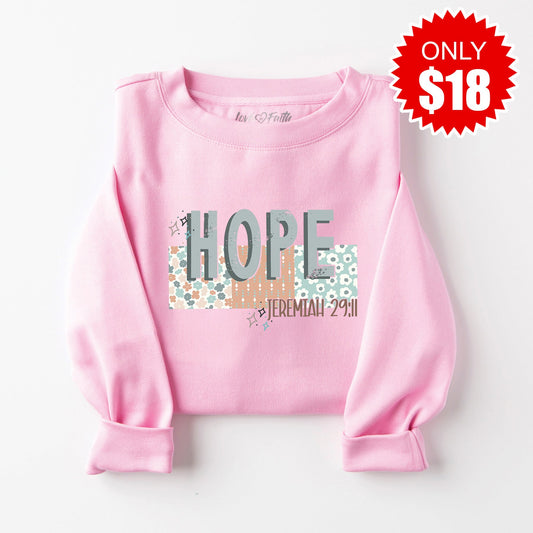 Hope Sweatshirt - Heather Bubble Gum - 18