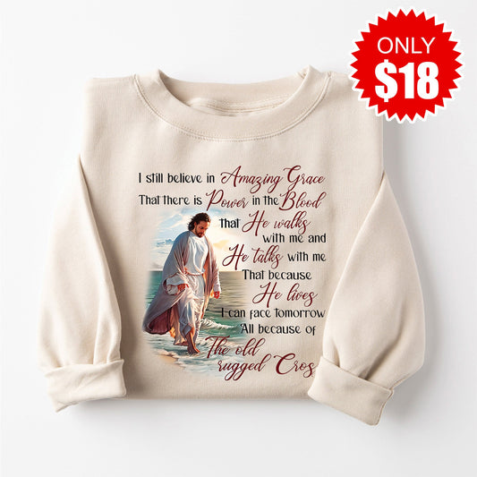 I Still Believe Sweatshirt - Heather Dust - 18 Style001