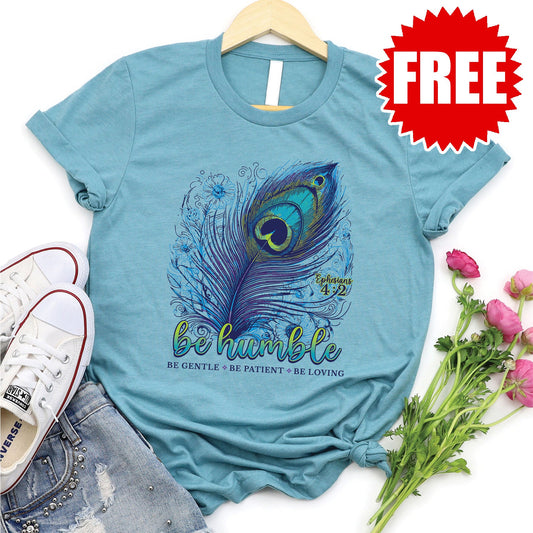 Humble Peacock Tee - Heather Lagoon - 0