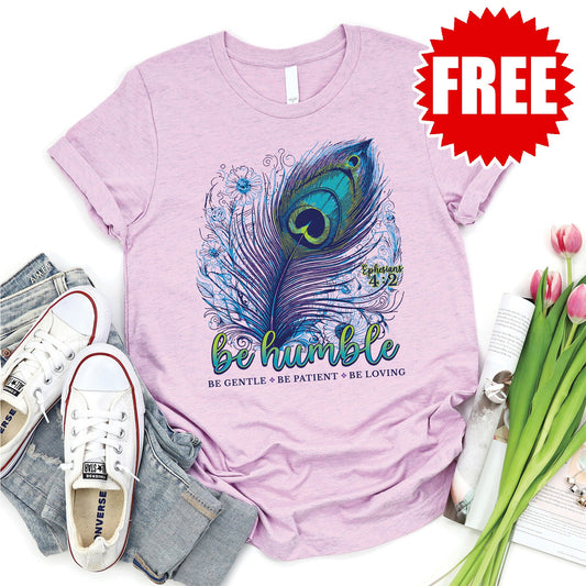 Humble Peacock Tee - Heather Lilac - 0