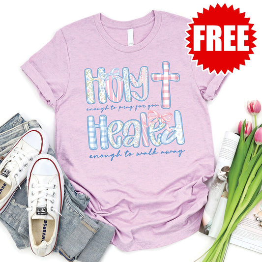 Holy Tee - Heather Lilac - 0