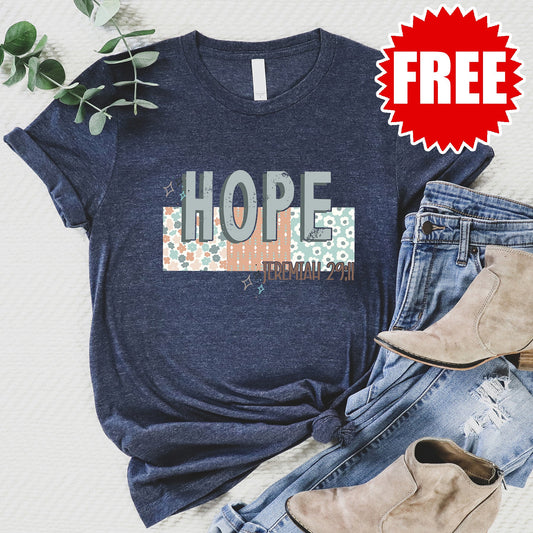 Hope Tee - Heather Navy - 0