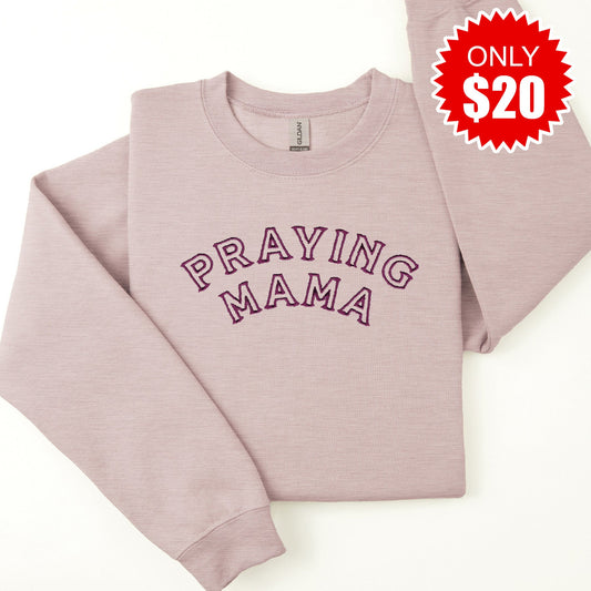Embroidered Praying Mama Sweatshirt - 20