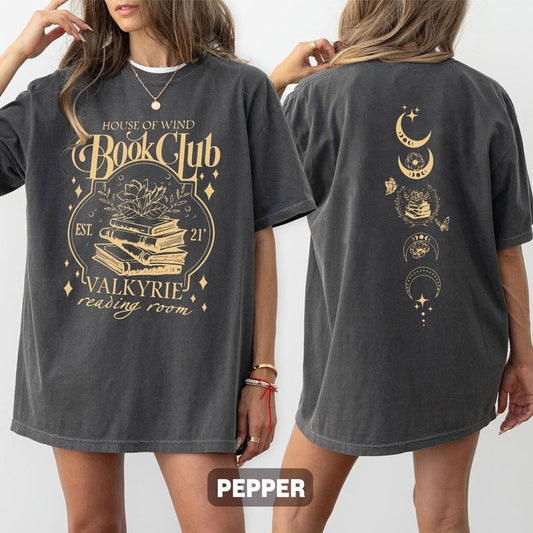 House Of Wind Book Club Shirt, Valkyrie Reading Room Tshirt, Night Court Sarah J Maas Tee, Acotar Book Club Shirt, Book Lover Gift, Bookish Gift