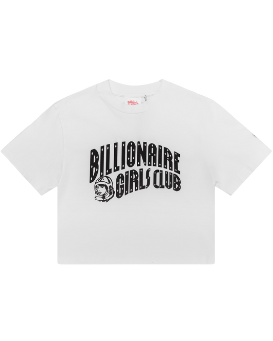 Womens Classic Curve Logo Cropped Tee Style001
