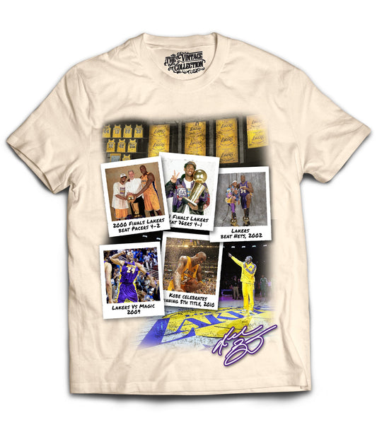 Mamba Tribute Vintage Shirt: Front/Back (White)