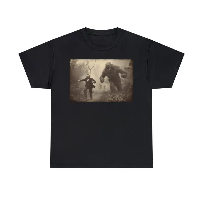 Man Getting Chased By Bigfoot Shirt Sasquatch Shirt Bigfoot Tshirt Funny Shirt Big Foot Shirt Bigfoot Shirts Funny Bigfoot Yeti Shirt  sweater and hoodie