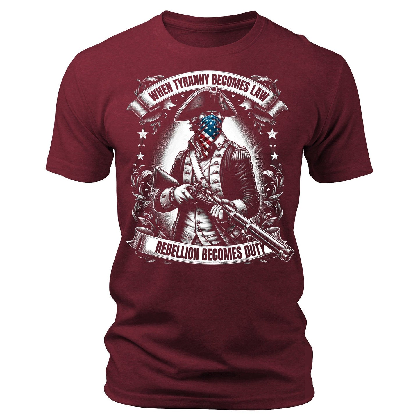 Men's Graphic T Shirts - When Tyranny Becomes Law Short Sleeve Crewneck Shirt