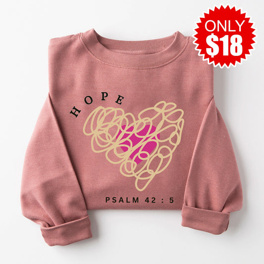 Hope Crewneck Sweatshirt - Heather Mauve