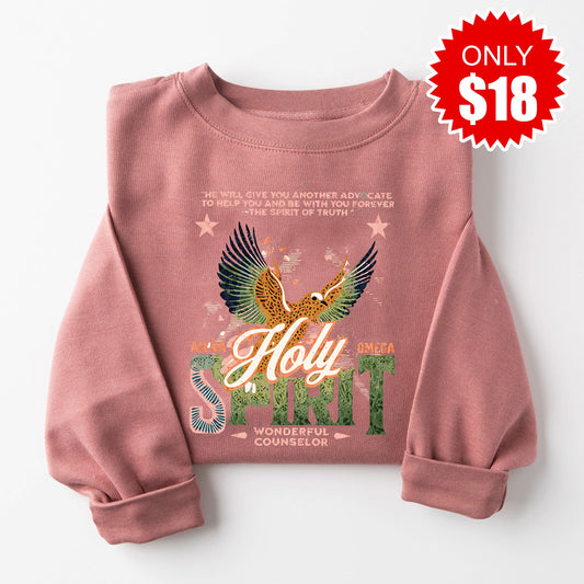 Holy Spirit Sweatshirt - Heather Mauve - 18
