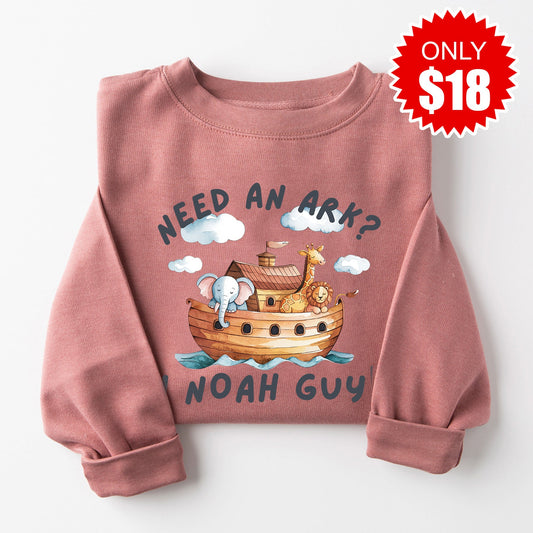 I Noah Guy Sweatshirt - Heather Mauve - 18