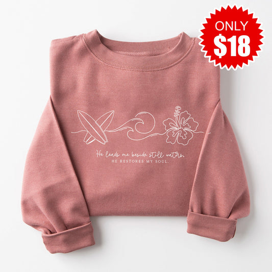 Still Waters Sweatshirt - Heather Mauve - 18