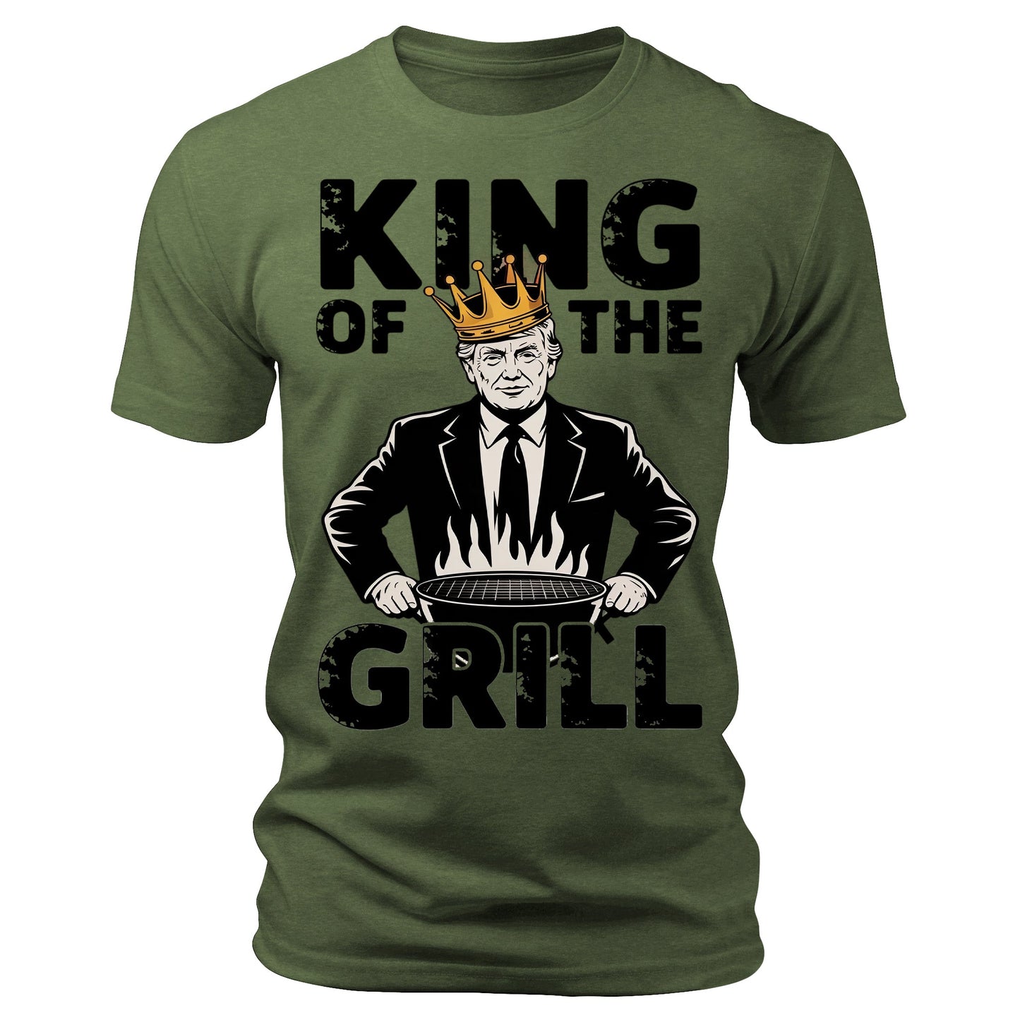 King Of The Grill Funny 4th of July Patriotic Graphic Tees
