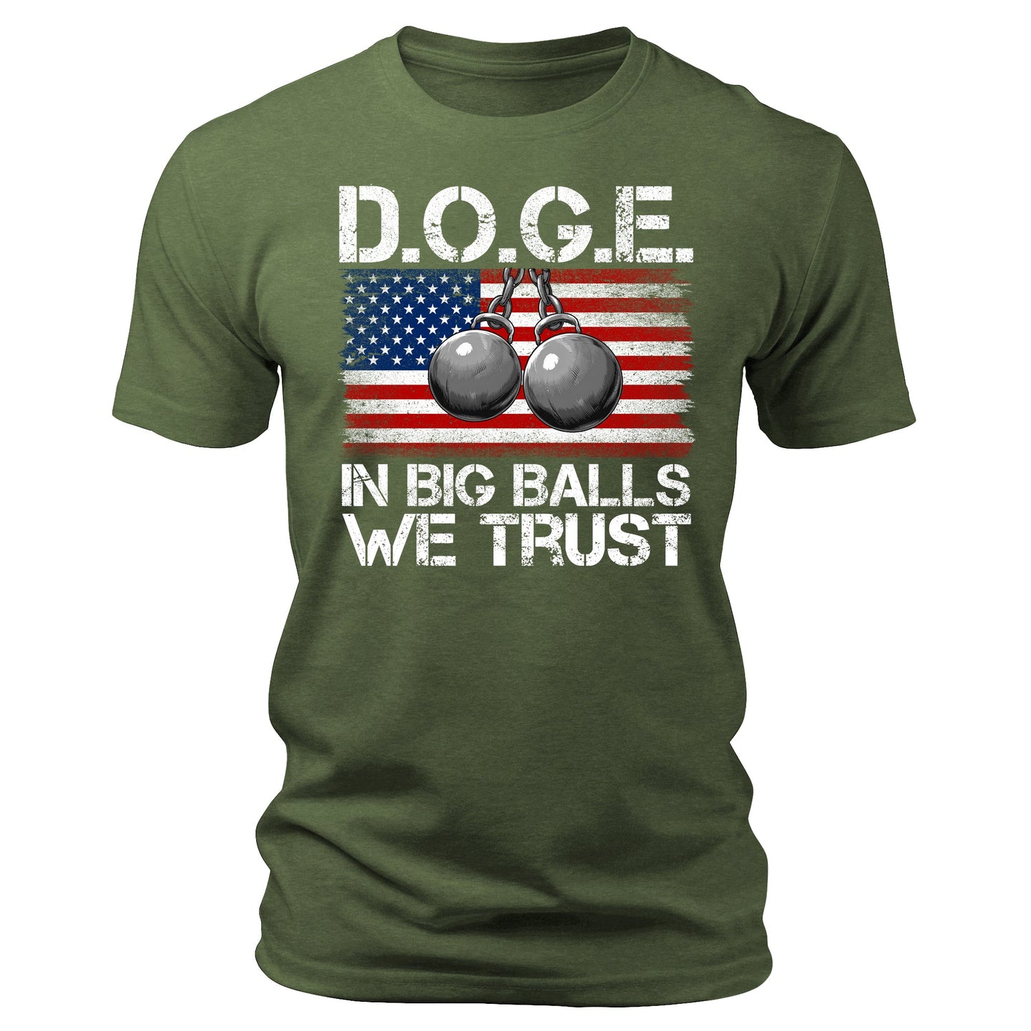 D.O.G.E. In Big Balls We Trust Funny T-Shirt