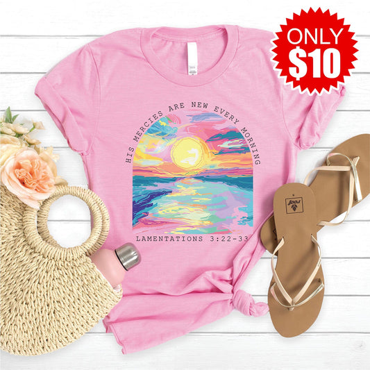 His Mercies Painting Tee - 10