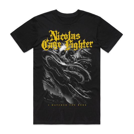 I Watched You Burn B&W T-Shirt (Black)