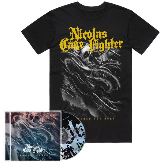 I Watched You Burn CD + I Watched You Burn B&W T-Shirt (Black)