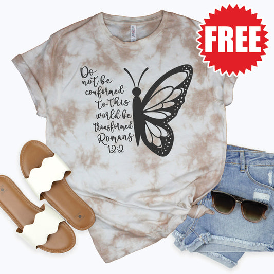 Do Not Be Conformed Tee - Oatmeal Splash Tie Dye - 0