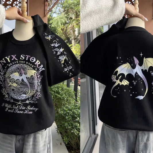 Onyx Storm Sweatshirt, Fourth Wing Shirt, Basgiath War College Crewneck, Dragon Rider Hoodie, Fantasy Reader Hoodie, Xaden Riorson Sweater, Riders Quadrant Sweatshirt