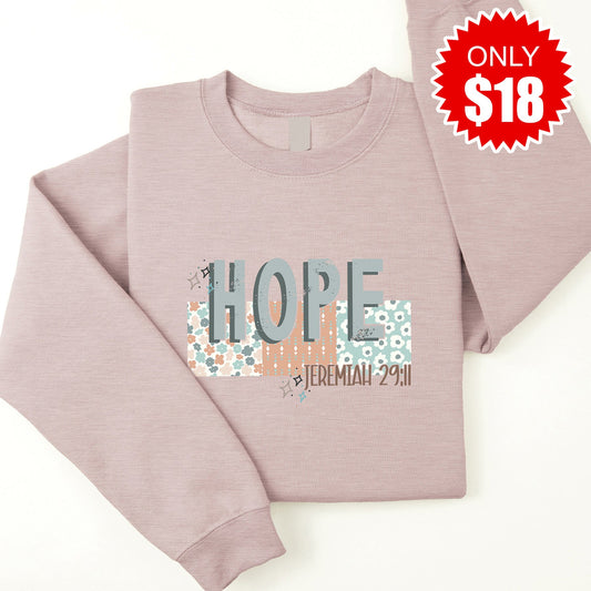 Hope Sweatshirt - Heather Pink Gravel - 18