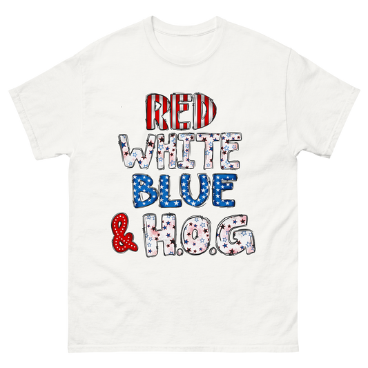 Red, White, Blue & HOG T-Shirt
