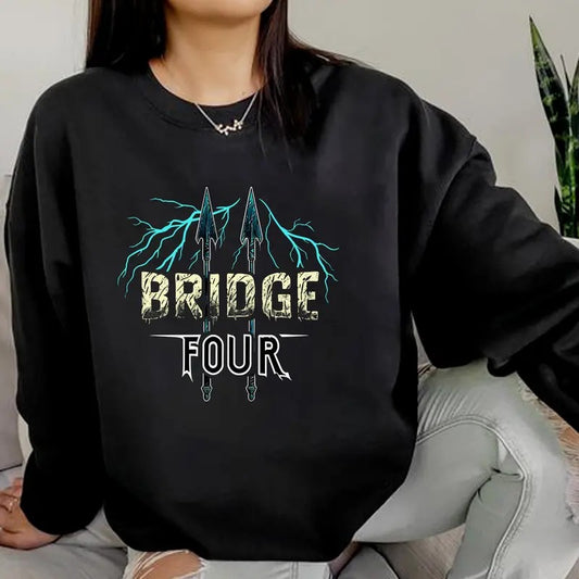 Retro Bridge Four T-Shirt, Stormlight Archive Sweatshirt,  Vintage Bookish Shirt, Magical Book Tee Shirt, Gift For Bookworms, Book Lovers