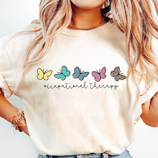 Retro Occupational Therapy Shirt, Cute OT Shirt, Special Education Shirt, Funny Therapist Shirt, Aesthetic Therapy Shirt, Womens Trendy Tee Casual Top
