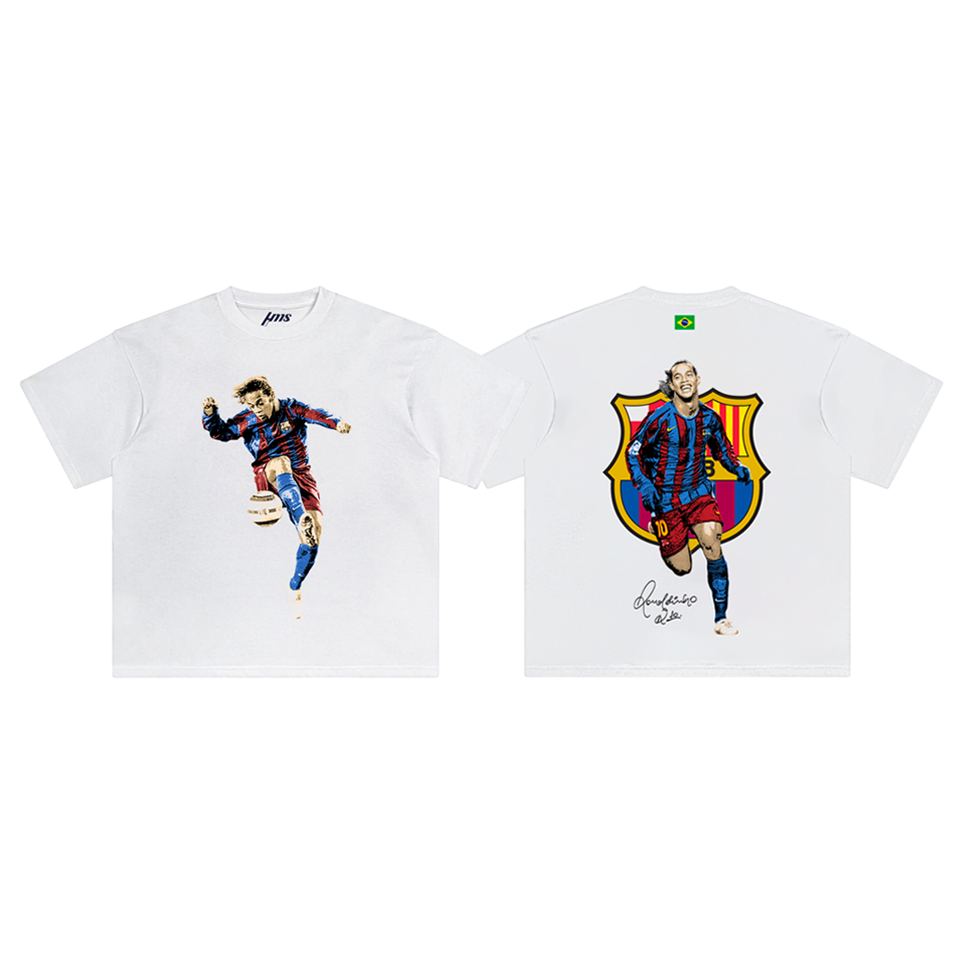 Ronaldinho Barcelona Tee Style001