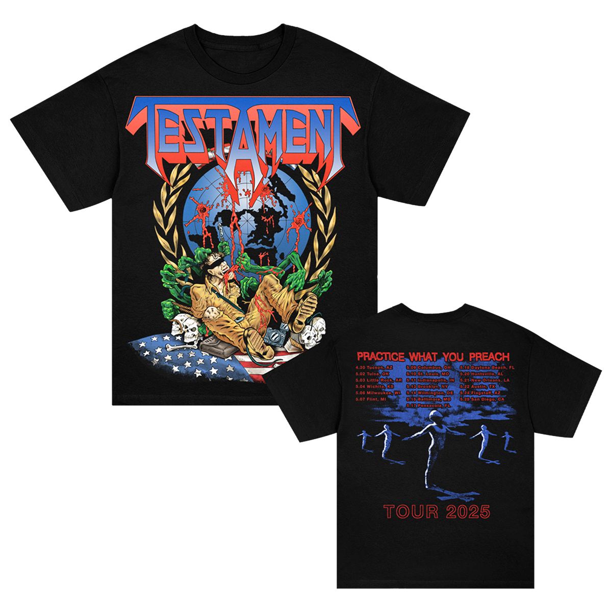 Perilous Nation 2025 Tour T-Shirt (Black)