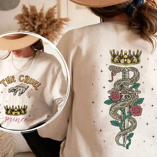 The Cruel Prince Sweatshirt, The Folk of the Air shirt, Cardan Greenbriar Shirt, Jude and Cardan Shirt, Bookish Gift