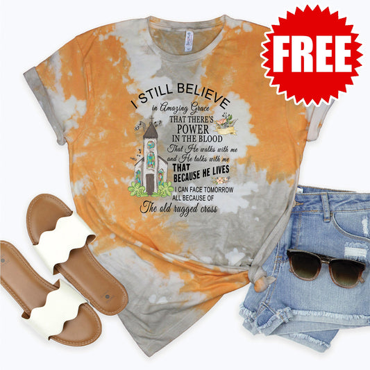 I Still Believe Tee - Toast Splash Tie Dye - 0