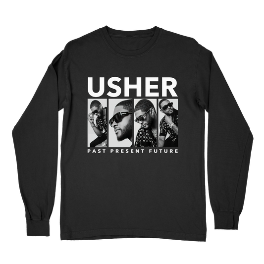 Usher Past Present Future Tour Long Sleeve T-Shirt – Rare Vintage R&B Streetwear Tee