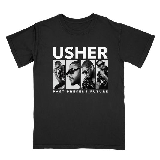 Usher Past Present Future Tour Graphic Tee – Rare Vintage R&B Streetwear T-Shirt