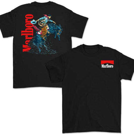 Vintage Marlboro Cowboy Wild West Shirt Marlboro For Menswear