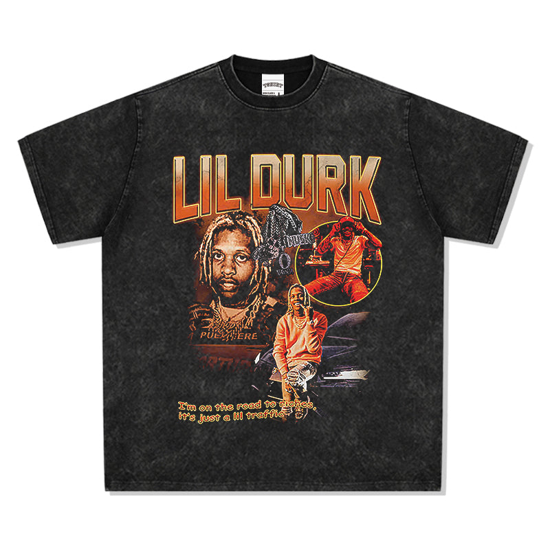 I Am on the Road to Riches,its Just a Lil Traffic by Lil Durk TEE