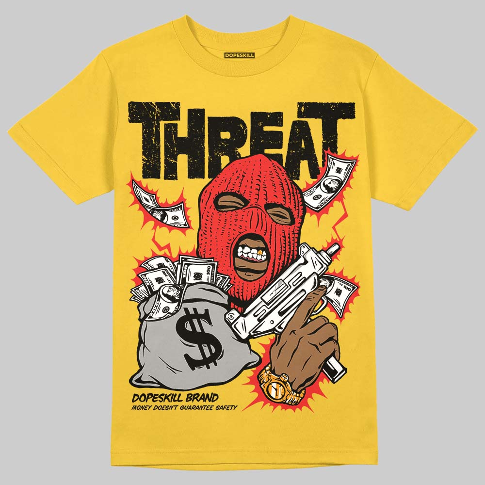Yellow Collection DopeSkill T-Shirt Under Threat Graphic